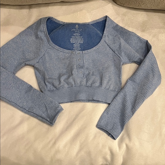 🌺Free people through the night Henley crop top - Picture 15 of 15